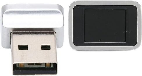 قارئ بصمات الأصابع USB، لنظام التشغيل Windows 10 Hello، لأجهزة الكمبيوتر المحمول، ماسح ضوئي لبصمات الأصابع البيومترية بمفتاح أمان صغير محمول، مطابقة سريعة تعمل باللمس 360 درجة in Saudi Arabia