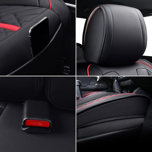 Tomatoman Toyota Tacoma Seat Covers Front Custom for 2005-2022 2023 2024 2025 Trucks Access Crew Extended Double Cab TRD Sports SR V6 Heavy Duty Car Cushions(2 PCS Front/Black) in Saudi Arabia