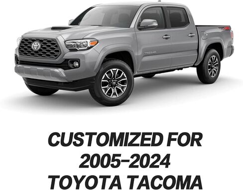 Tomatoman Toyota Tacoma Seat Covers Front Custom for 2005-2022 2023 2024 2025 Trucks Access Crew Extended Double Cab TRD Sports SR V6 Heavy Duty Car Cushions(2 PCS Front/Black) in Saudi Arabia