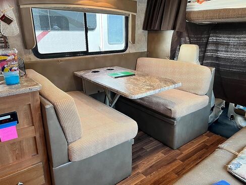 Hudson Comfort RV Dinette Cushion Covers - Microfiber Stretchable Fabric Designed to Fit Wide Variety of Seats - Camper Cushion Slipcovers - Includes 1 Backrest Cover & 1 Bench Cover (Gray) in Saudi Arabia