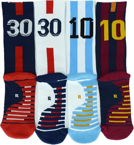 Fraobbg 4Pairs Men's Athletic Crew Socks Thick Protective Sport Cushion Elite Basketball Soccer Compression Towel Socks 7-12 in Kuwait