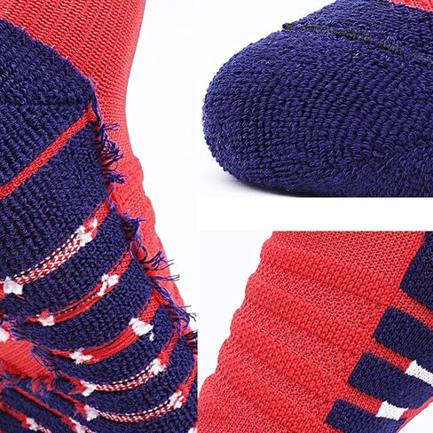 Fraobbg 4Pairs Men's Athletic Crew Socks Thick Protective Sport Cushion Elite Basketball Soccer Compression Towel Socks 7-12 in Kuwait