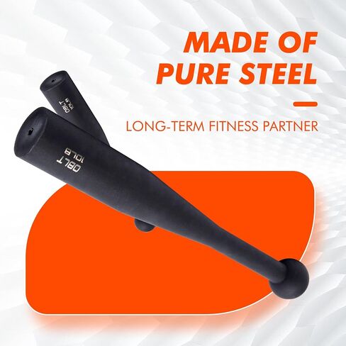 Indian Clubs - Steel Club for Workout Training, Weighted Club Exercise, 5LB 10LB 15LB Indian Club for Fitness in Saudi Arabia