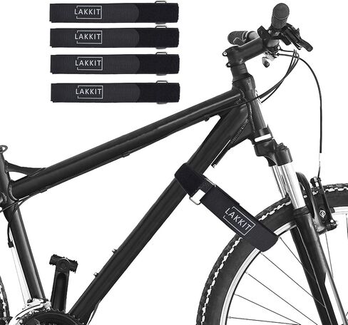 Bike Rack Straps Adjustable Velcro Straps 29.5 inch Length Bike Wheel Stabilizer Strap Bike Rack Tie Down Straps 1 inch Wide 4Pcs in Saudi Arabia