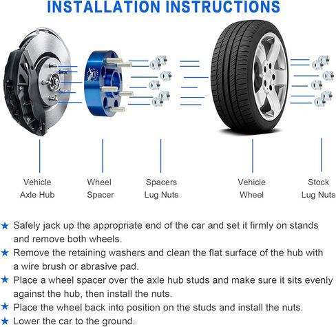 PreeminentMotors 4 قطع فواصل عجلات ATV UTV 4X110 مزورة 1.5 بوصة أو 38 مم مع ترصيع 10 × 1.25 | تجويف محور 76 مم، متوافق مع فواصل Honda سوزوكي ياماها ATV/UTV in Kuwait