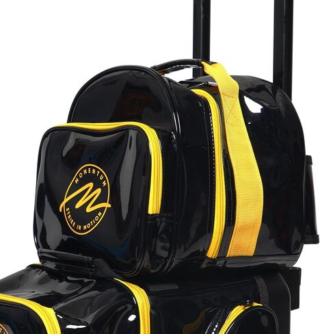 Bowling Plus One Spare Tote Bag – Joey Lightweight Velcro Bowling Bag with Accessory Pocket – Holds One Bowling Ball and Accessories – Travel Friendly and Attaches to Roller Bags using Velcro in Saudi Arabia