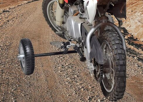 زوج من عجلات تدريب هوائية مقاس 8 بوصات من AlveyTech - يناسب Honda CRF50، Baja Dirt Runner 49 (DR49)، Coolster QG-210، 50cc و70cc Dirt Bike، مجموعة لدراجات الأطفال الصغيرة، أجزاء دراجة غاز بعجلتين، قابلة للتعديل in Kuwait