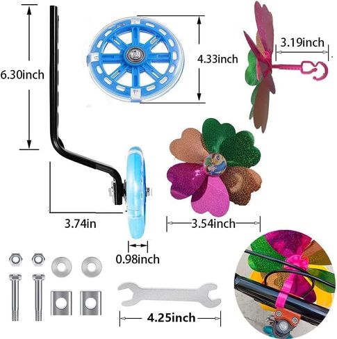 Bicycle Training Wheels by,Bicycle Training Wheels,Adjustable Bicycle Wheels, Universal Bicycle Wheels,Stabilizer Wheels,Side Wheels for Children's bicycles, Bicycle Stabilizers in Kuwait