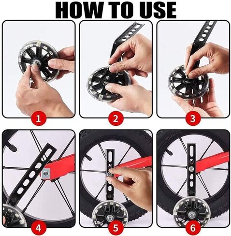 Bicycle Training Wheels by,Bicycle Training Wheels,Adjustable Bicycle Wheels, Universal Bicycle Wheels,Stabilizer Wheels,Side Wheels for Children's bicycles, Bicycle Stabilizers in Kuwait