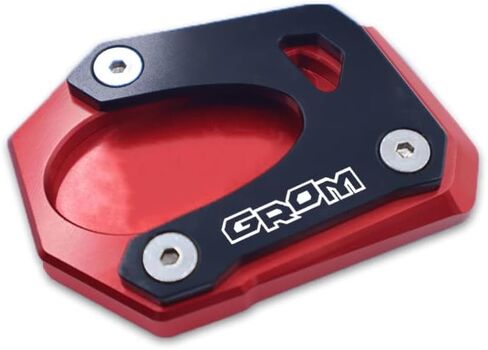 لـ Grom125 grom 125 msx125 2013-2021 2022 2023 دراجة نارية CNC مسنده حامل جانبي للقدم وسادة تمديد لوحة دعم حامل تكبير (أسود) in Kuwait