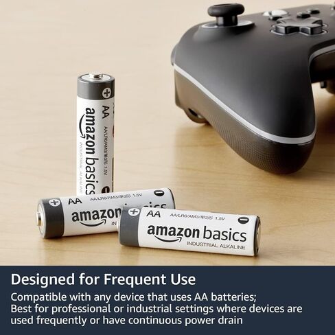 Amazon Basics 40-Pack AA Industrial Alkaline Batteries, 1.5 Volt, Long-Lasting Power, 5-Year Shelf Life in Saudi Arabia