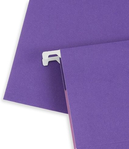 Blue Summit Supplies 25 Hanging File Folders, Letter Size, Assorted Jewel Tone Colors, 1/5 Cut Adjustable Tab Inserts, Designed for Color Coded File Organization, 25 Pack in Saudi Arabia
