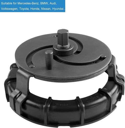 أداة إزالة مضخة الوقود العالمية، أداة حلقة قفل مضخة الوقود القابلة للتعديل، أداة حلقة قفل خزان الوقود ذات 3 فكات دائرية مع مفتاح فك 3.9 بوصة إلى 6.7 بوصة in Kuwait