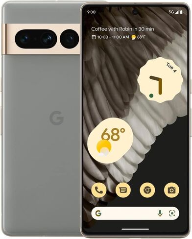 Google Pixel 7 Pro - 5G Android Phone - GSM Unlocked Smartphone with Telephoto Lens, Wide Angle Lens, and 24-Hour Battery - 256GB - Hazel (Renewed) in Saudi Arabia