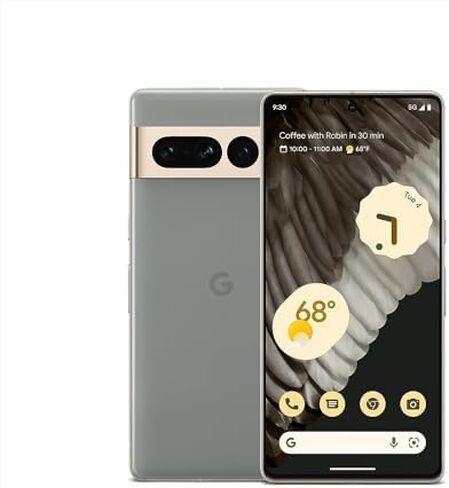 Google Pixel 7 Pro - 5G Android Phone - GSM Unlocked Smartphone with Telephoto Lens, Wide Angle Lens, and 24-Hour Battery - 256GB - Hazel (Renewed) in Saudi Arabia