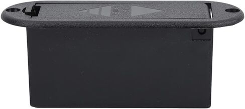 Tomotato 9V Battery Cover Battery Box Case Compartment Holder for Active Guitar Bass(Black) in Saudi Arabia