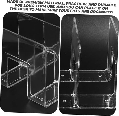 STOBAZA 4 Bookends School Storage Rack File Folder Holder Magazine Organizer Folder Holder for Desk File Cabinet Students Books Organizer Document Storage Rack Office Decor Paper File Rack in Saudi Arabia