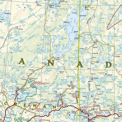 Canada Central Map (National Geographic Adventure Map, 3114) in Saudi Arabia