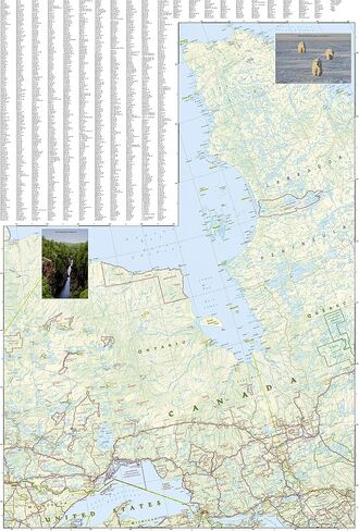Canada Central Map (National Geographic Adventure Map, 3114) in Saudi Arabia