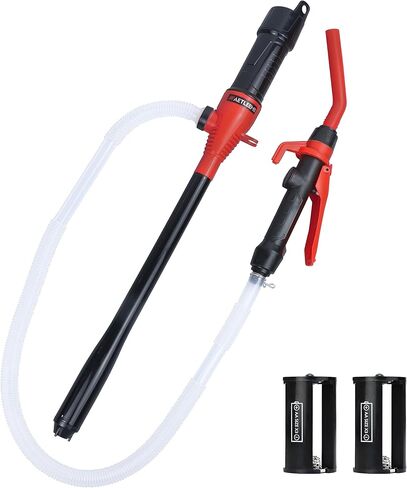 مضخة بطارية طاقة محمولة من AETLEEMO، مضخة نقل سائل تعمل بالبطارية مع فوهة للتحكم السريع في التدفق والتوقف، خرطوم طويل جدًا للبنزين والديزل الكيروسين والمزيد، 2.2 جالون في الدقيقة in Kuwait