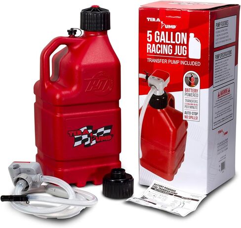 TERA PUMP XL Electric Gas Transfer Pump (4 x AA) 5 Gallon Motor Sport Jug/Can With Auto Stop Tech Pump, 2.3 GPM (8.9 LPM) Without Spilling in Saudi Arabia