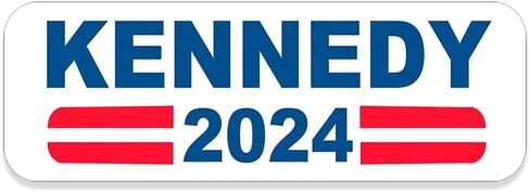 Official Kennedy 2024 Bumper Sticker (Robert RFK jr us Independent President logo vote vinyl decal for car truck or cooler (3 x 8 inch) in Saudi Arabia