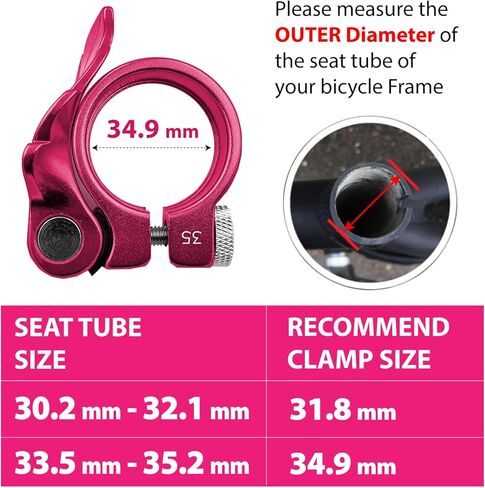 ONIPAX Bike Leaf Seatpost Quick Release Clamp Collar Aluminum Alloy 32mm/35mm in Saudi Arabia