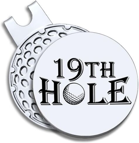 GEYGIE 19th Hole Golf Ball Marker with Magnetic Hat Clip, Funny Golf Accessories Gifts for Men Women, Golf Gifts for Men Woman, Birthday Gifts for Golf Fan, Golf Novelty Gift in Saudi Arabia