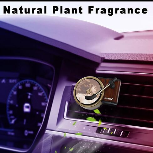 مشابك تهوية معطرات هواء السيارة، 14 قطعة من معطرات السيارة لمشغل تسجيل ريترو من كوفون، غطاء ألبوم معطر هواء ملحقات السيارة هدية لمحبي الموسيقى in Kuwait