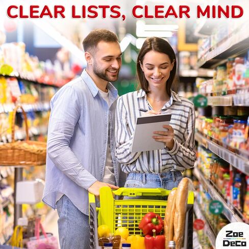Zoe Deco Weekly Meal Planner (Fruit, 7 x 10"), Magnetic Notepad for Refrigerator, Weekly Menu Planning Pad for Family, 52 Easy Tear-Off Sheets for Grocery/Shopping Lists in Saudi Arabia