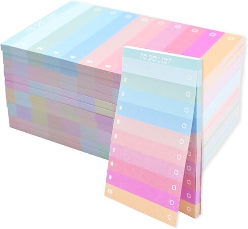 12 حزمة من مفكرة قائمة المهام، مفكرة قائمة التحقق اليومية، لوحة مذكرة مخططة، مفكرة صغيرة للتذكير بالأشياء التي يجب القيام بها للمعلم وزملاء العمل في المنزل والمكتب والمدرسة ومستلزمات الكلية، 600 قطعة in Kuwait