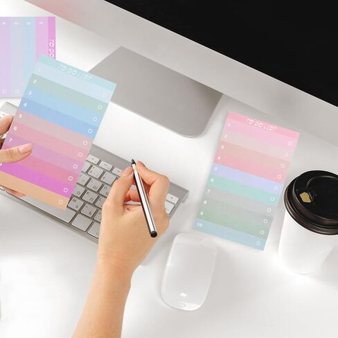 12 حزمة من مفكرة قائمة المهام، مفكرة قائمة التحقق اليومية، لوحة مذكرة مخططة، مفكرة صغيرة للتذكير بالأشياء التي يجب القيام بها للمعلم وزملاء العمل في المنزل والمكتب والمدرسة ومستلزمات الكلية، 600 قطعة in Kuwait