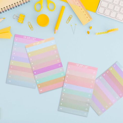 12 حزمة من مفكرة قائمة المهام، مفكرة قائمة التحقق اليومية، لوحة مذكرة مخططة، مفكرة صغيرة للتذكير بالأشياء التي يجب القيام بها للمعلم وزملاء العمل في المنزل والمكتب والمدرسة ومستلزمات الكلية، 600 قطعة in Kuwait