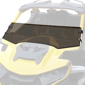 SAUTVS Dark Tinted Front Half Windshield for Can-Am Maverick R, Tinted Dustproof Durable Front half Windscreen for Can Am Maverick R MAX X RS 2024+ Models Accessories