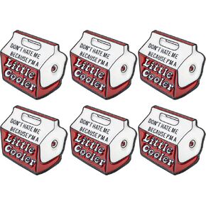 6 Packs Don't Hate Me Because Im a Little Cooler Pins, Funny Cute Cartoon Button Collar Enamel Brooch, Speaking Word Meme Graphic Stuff Accessory for Badge Clothes Jacket T-shirt Skirt Hat Bag Backpack
