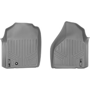 SMARTLINER Custom Fit Floor Mats 1st Row Liner Set Grey for 2002-2008 Dodge Ram 1500/2003-2009 Ram 2500/3500 (All Models)