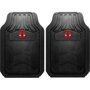 Plasticolor 001706R01 Marvel Deadpool WeatherPro Front Floor Mats for Car Truck or SUV