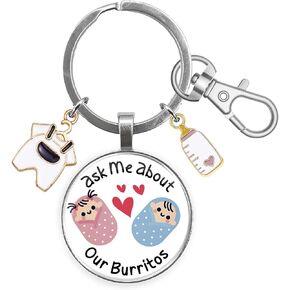 Labor and Delivery Nurse Gifts Christmas Gifts for L&d NICU Pediatric Nurse Week Keychain Thank You Gifts for Neonatal Nurse Practitioner Midwifery Appreciation Nurse Day OBGYN Graduation Jewelry
