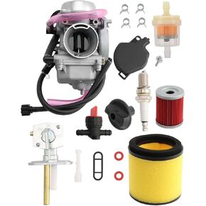 Carburetor Compatible with 2001 2002 2003 2004 2005 Arctic Cat 250 300 2x4 4x4 ATV Quad Carb with Rubber Airbox & Intake Manifold Boot