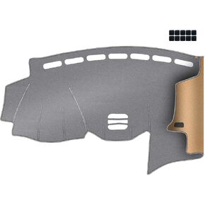 Upgrade Dacron Dashboard Cover Fit for 2004-2009 Lexus RX330 Effective Anti Glare, Reduce Reflection, Sun Protection, Dust Proof, Moisture Absorption UV-Proof -Grey