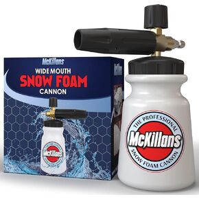 McKillans® Car Wash Foam Cannon for Pressure Washer - Foam Cannon Lance Pressure Washer Soap Dispenser - Snow Foam Cannon for Car Washing with Adjustable Thick Foam - Including 1/4 Quick Connector in Kuwait