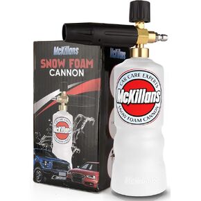 McKillans® Car Wash Foam Cannon for Pressure Washer - Foam Cannon Lance Pressure Washer Soap Dispenser - Snow Foam Cannon for Car Washing with Adjustable Thick Foam - Including 1/4 Quick Connector