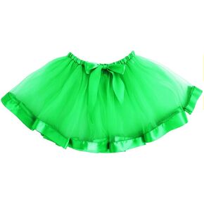 TWINKLEDE Dance Tutu Skirt Green Tulle Skirts Holiday Costume Tutus for Women (A Green)