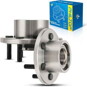 PHILTOP 515032 Front Wheel Hub Bearing Assembly for Durango 1999-2003, Dakota 1997-2004 6 Lugs 2WD Non-ABS 2 PCS
