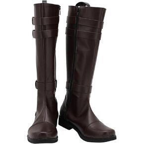Mens Anakin Skywalker Costume Boots Obi Wan Kenobi Cosplay Leather Boots Jedi Boots Shoes Halloween Cosplay Prop
