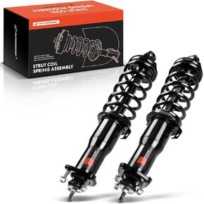 A-Premium Rear Pair (2) Shock Complete Strut & Coil Spring Assembly Compatible with Lexus GS400 1998-2000, GS430 2001-2005, GS300 1998-2005 Sedan, Driver & Passenger Side