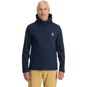 Spyder Men's Bandit Hooded Jacket Fleece Ski Base Layer Jacket