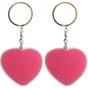 JAVD colour Heart shaped Keychain Key Ring