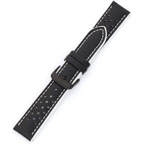 Hadley-Roma MS-755 Orange 20mm Men's Genuine Calfskin Leather Watch Band