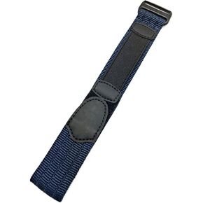 NewLife 18-20mm Adjustable-Length, Dark Blue/Black, Nylon Watchstrap | Heavy Duty, Hook and Loop, Sport Replacement Watchband for Men and Women